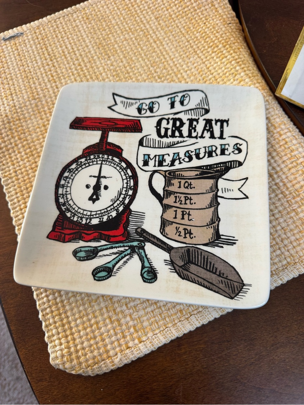 Certified International platter “Go To Great Measures” New